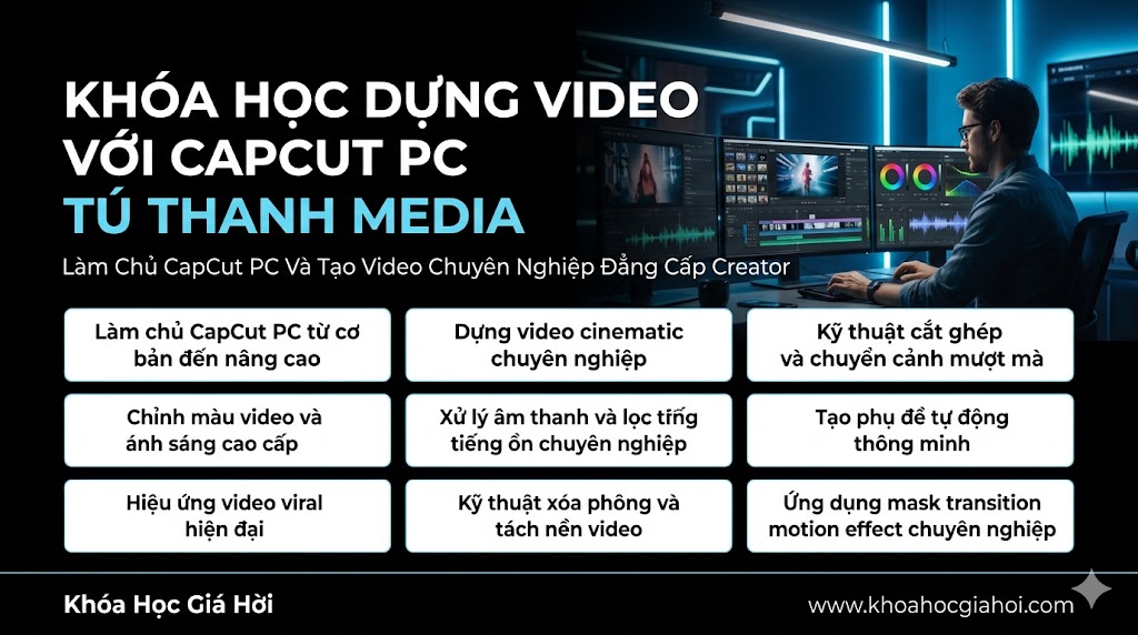 Khóa Học Dựng Video Với Capcut Pc Tú Thanh Media