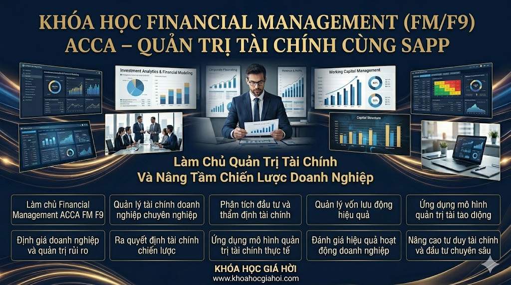 Khóa Học Financial Management (FM/F9) Acca – Quản Trị Tài Chính Cùng Sapp