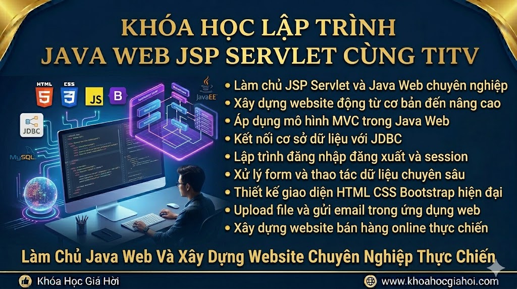 Khóa Học Lập Trình Java Web Jsp Servlet Cùng TITV