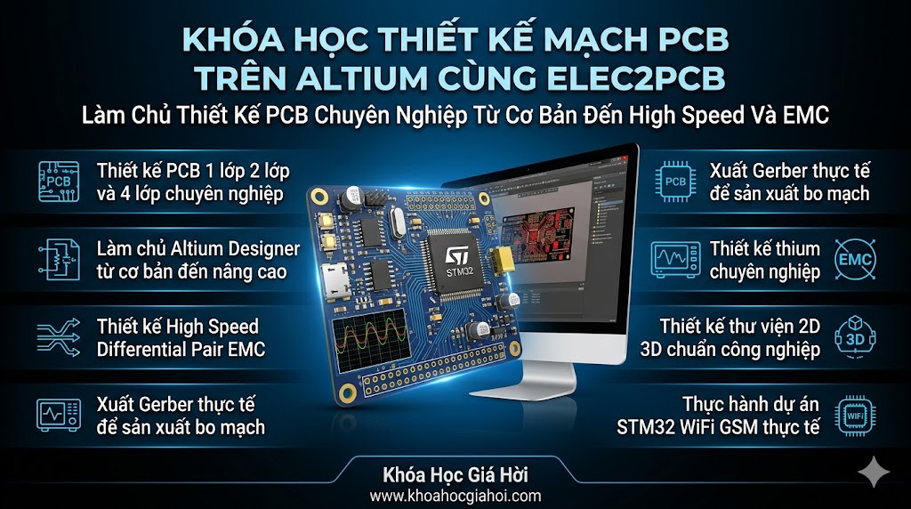 Khóa Học Thiết Kế Mạch Pcb Trên Altium Cùng Elec2pcb