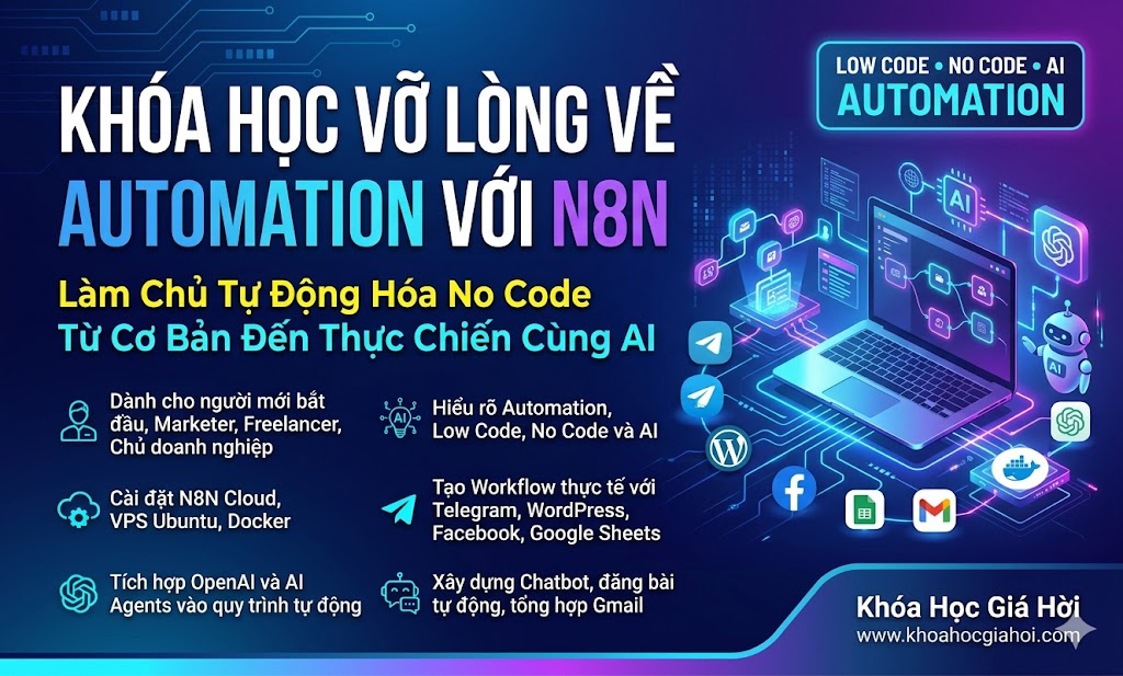 Khóa Học Vỡ Lòng Về Automation Với N8N