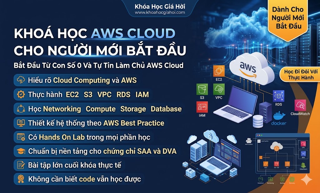 Khoá Học AWS Cloud Cho Người Mới Bắt Đầu