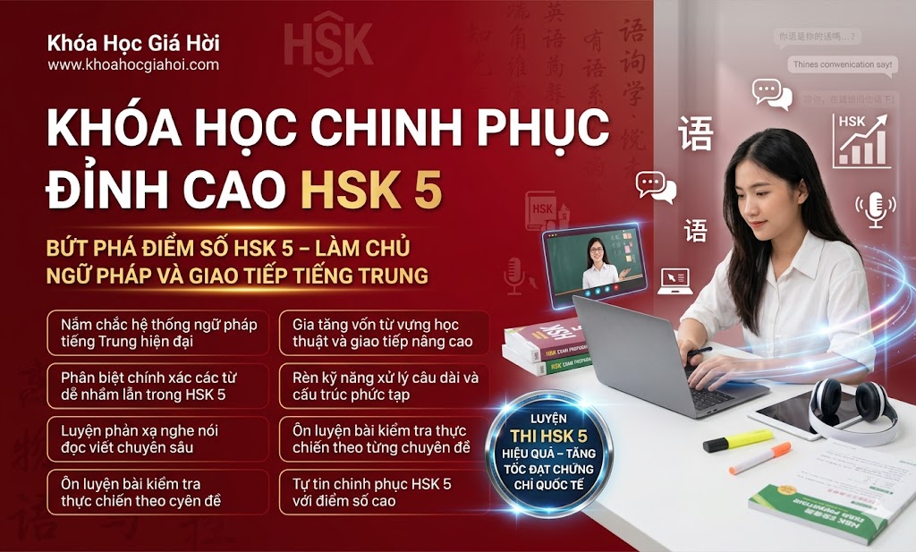 Khóa Học Chinh Phục Đỉnh Cao Hsk 5