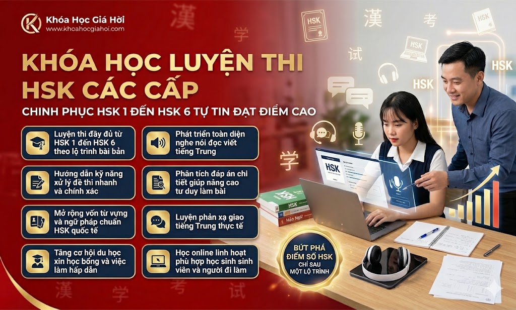 Khóa Học Luyện Thi Hsk Các Cấp