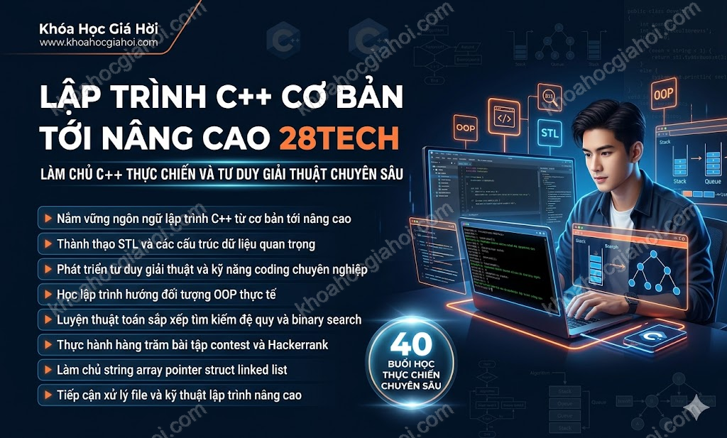 Lập Trình C++ Cơ Bản Tới Nâng Cao 28Tech