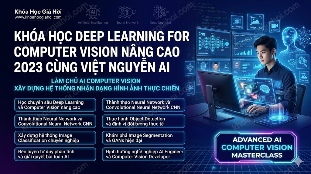 Khóa Học Deep Learning For Computer Vision Nâng Cao 2023 Cùng Việt Nguyễn AI