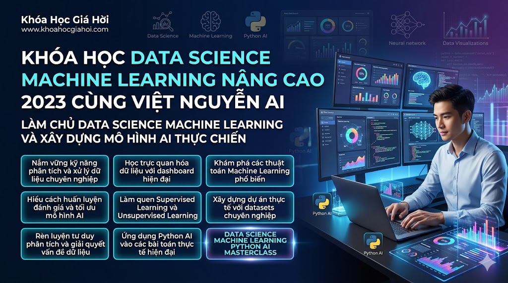Khóa Học Data Science Machine Learning Nâng Cao 2023 Cùng Việt Nguyễn AI