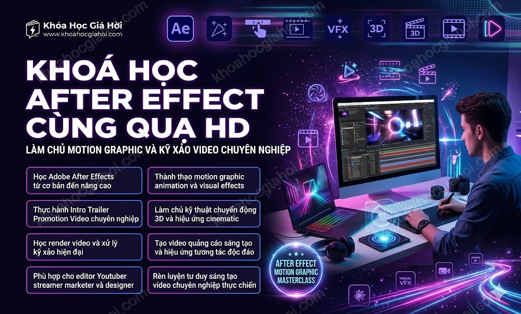 Khoá Học After Effect Cùng Quạ HD