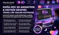 Khóa Học 2D Animation & Motion Graphic Trung Cấp Online Keyframe (Có File Thực Hành)