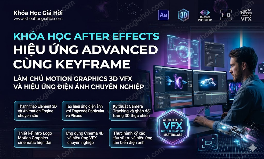 Khóa Học After Effects Hiệu Ứng Advanced Cùng Keyframe