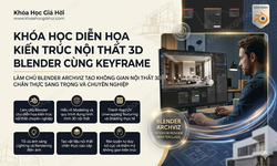 Khóa Học Diễn Họa Kiến Trúc Nội Thất 3D Blender Cùng Keyframe