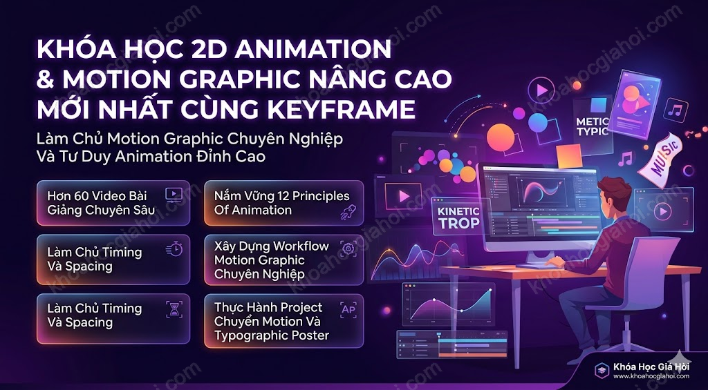 Khóa Học 2D Animation & Motion Graphic Nâng Cao Mới Nhất Cùng Keyframe