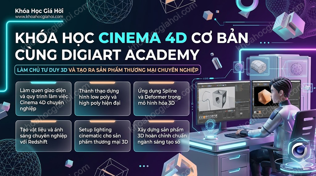 Khóa Học Cinema 4D Cơ Bản Cùng Digiart Academy