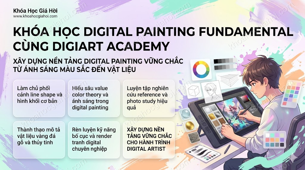 Khóa Học Digital Painting Fundamental Cùng Digiart Academy