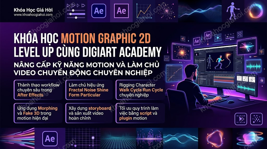 Khóa Học Motion Graphic 2D: Level Up Cùng Digiart Academy