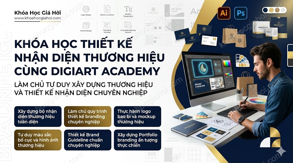 Khóa Học Thiết Kế Nhận Diện Thương Hiệu Cùng Digiart Academy