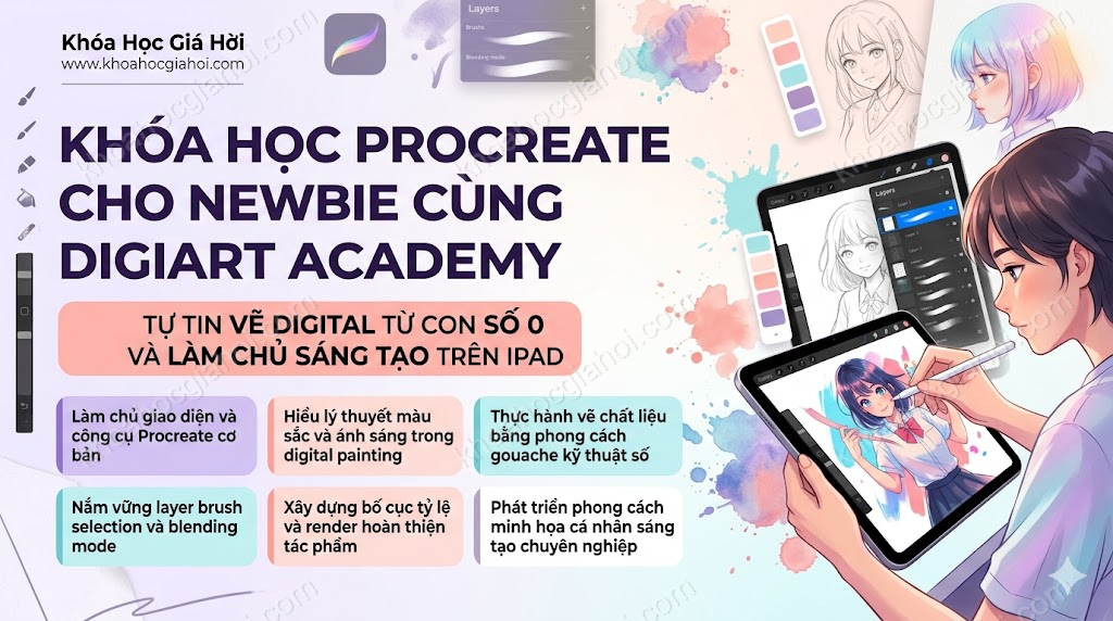 Khóa Học Procreate Cho Newbie Cùng Digiart Academy