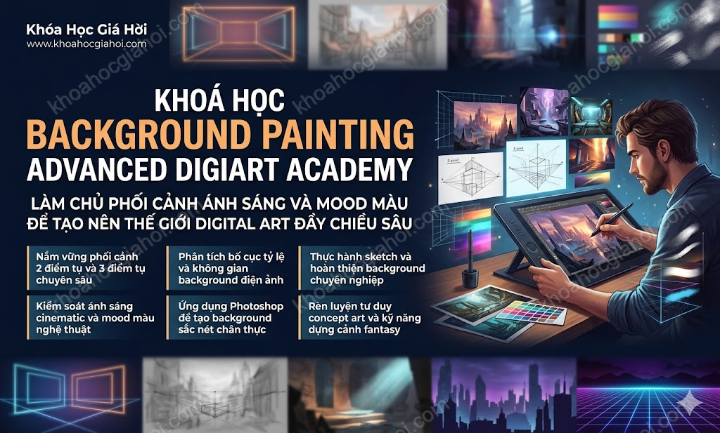 Khoá Học Background Painting Advanced Digiart Academy
