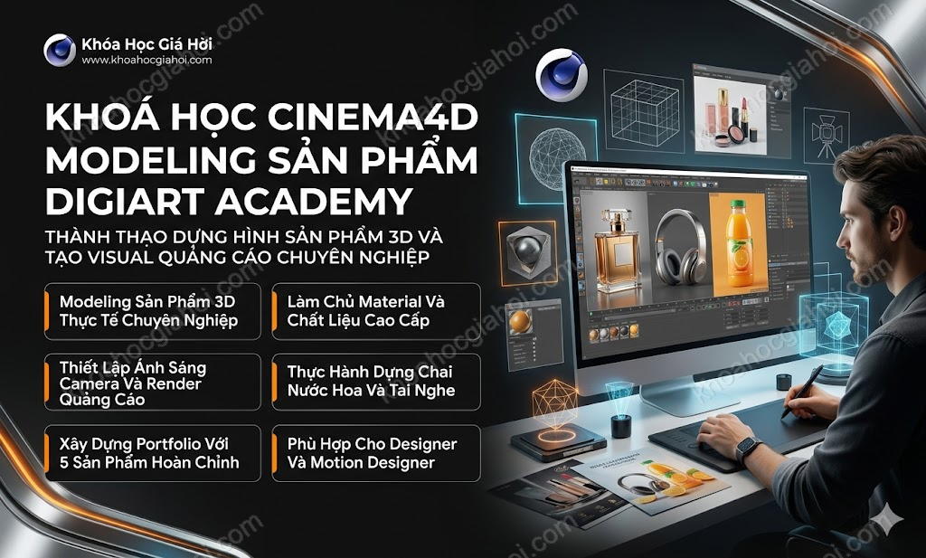 Khoá Học Cinema4d Modeling Sản Phẩm Digiart Academy