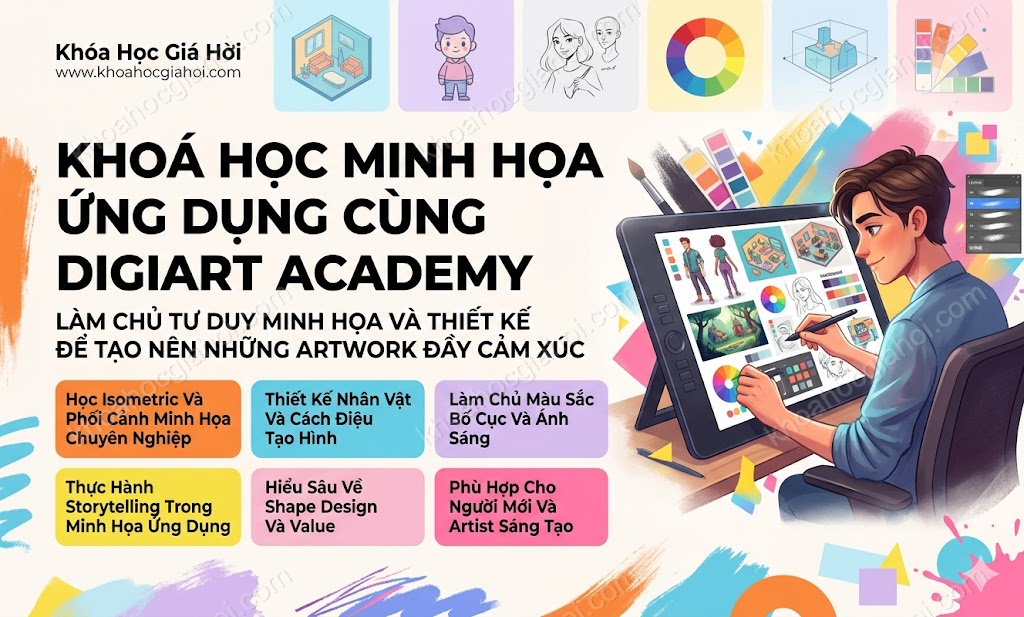 Khoá Học Minh Họa Ứng Dụng Cùng Digiart Academy
