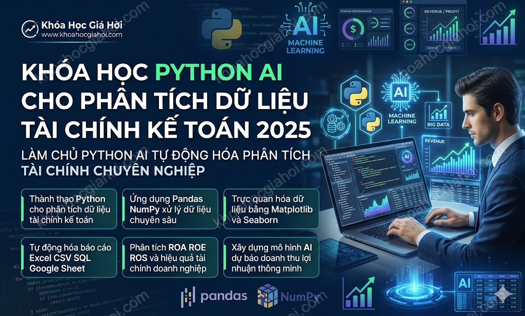 Khóa Học Python AI Cho Phân Tích Dữ Liệu Tài Chính Kế Toán 2025