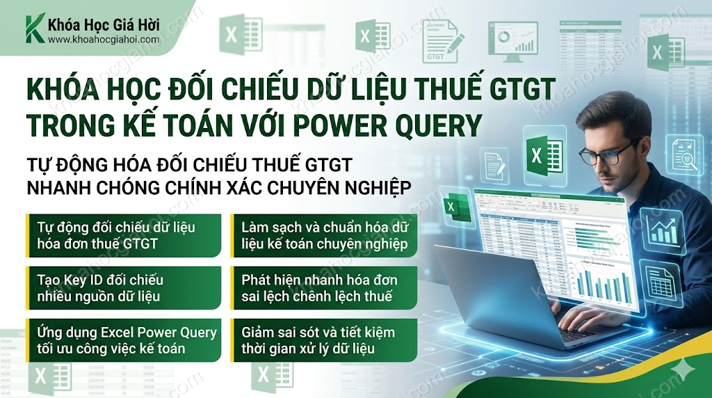 Khóa Học Đối Chiếu Dữ Liệu Thuế Gtgt Trong Kế Toán Với Power Query