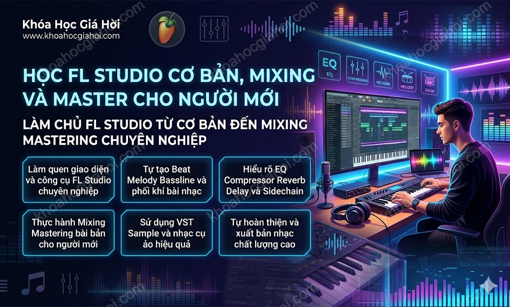 Học FL Studio Cơ Bản, Mixing Và Master Cho Người Mới