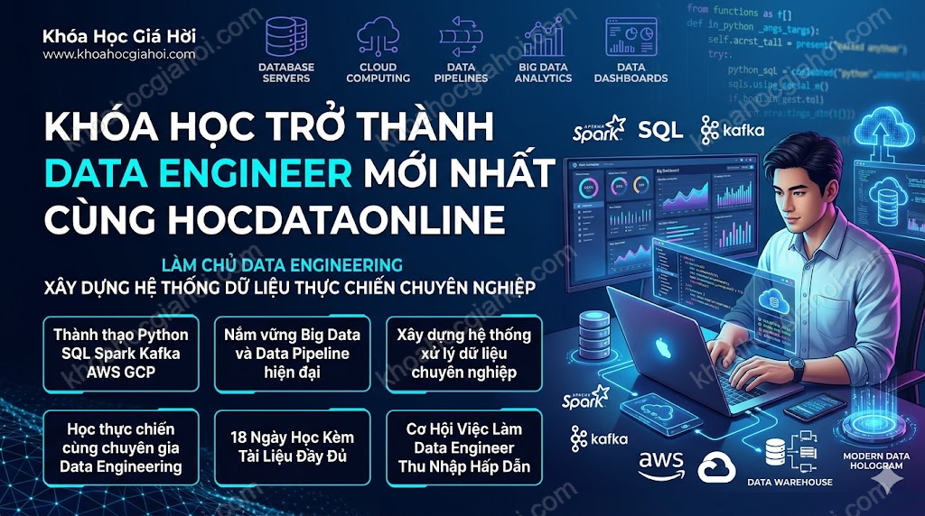 Khóa Học Trở Thành Data Engineer Mới Nhất Cùng Hocdataonline