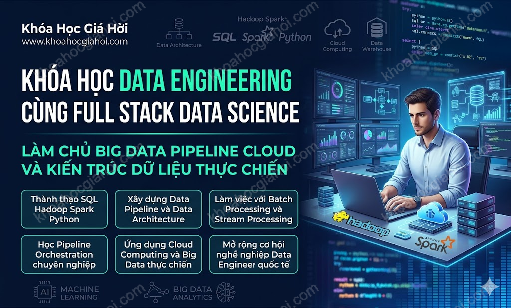 Khóa Học Data Engineering Cùng Full Stack Data Science