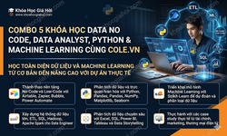 Combo 5 Khóa Học Data No Code, Data Analyst, Python & Machine Learning Cùng Cole.vn