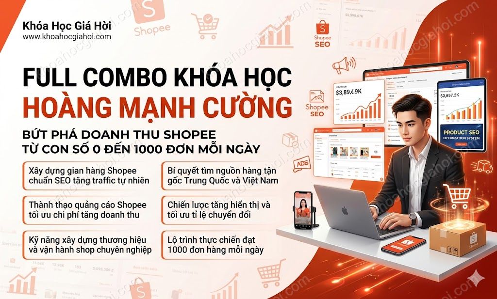 Full Combo Khóa Học Hoàng Mạnh Cường