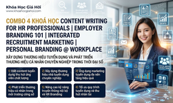 Combo 4 Khoá Học Content Writing For Hr Professionals | Employer Branding 101 | Integrated Recruitment Marketing | Personal Branding @ Workplace