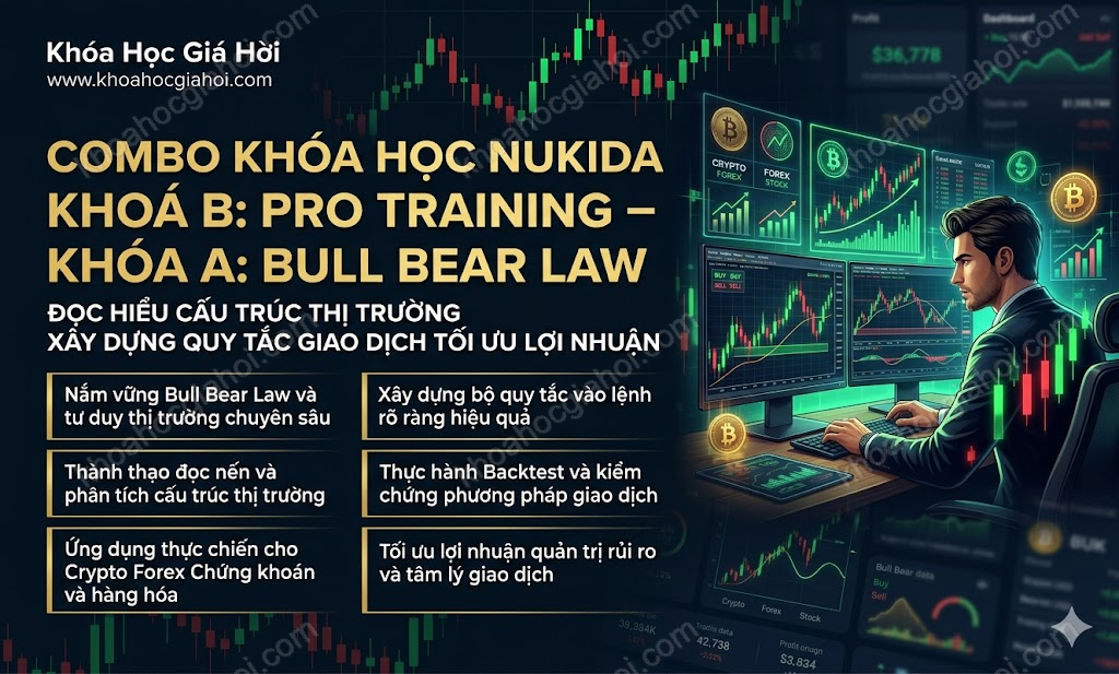 Combo Khóa Học Nukida Khoá B: Pro Training – Khóa A: Bull Bear Law