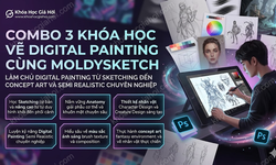 Combo 3 Khóa Học Vẽ Digital Painting Cùng Moldysketch