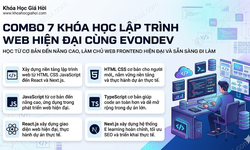 Combo 7 Khóa Học Lập Trình Web Hiện Đại Cùng Evondev