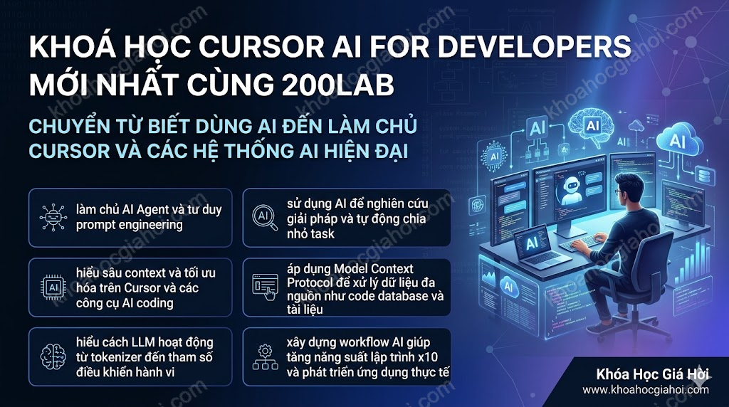 Khoá Học Cursor AI For Developers Mới Nhất Cùng 200Lab