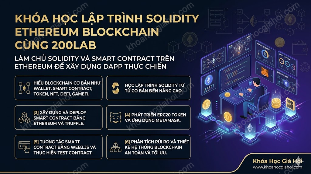 Khóa Học Lập Trình Solidity Ethereum Blockchain Cùng 200Lab