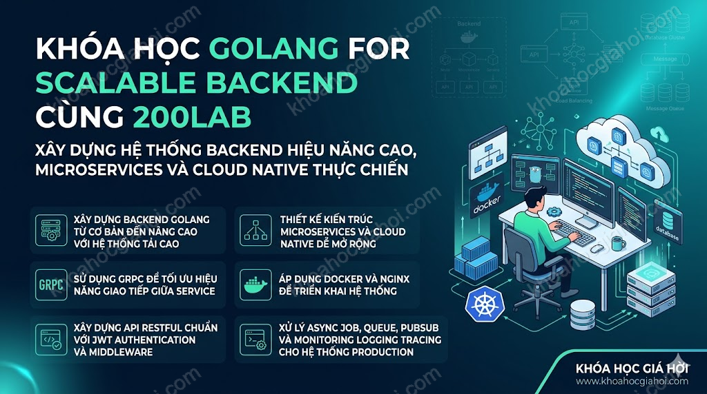 Khóa Học Golang For Scalable Backend Cùng 200Lab