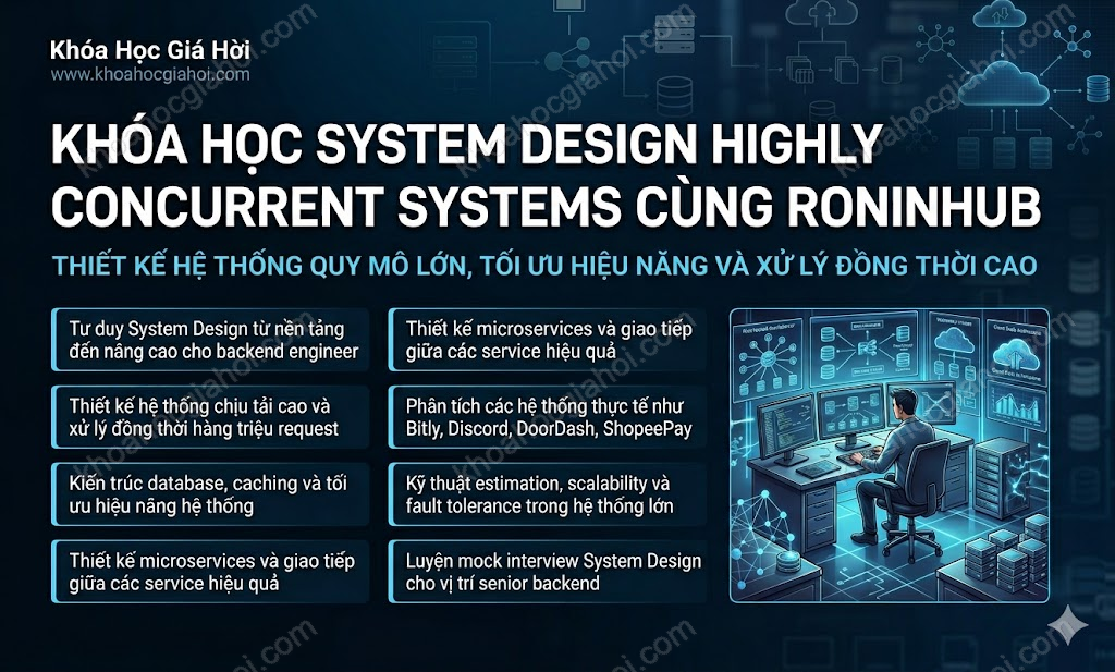 Khóa Học System Design Highly Concurrent Systems Cùng Roninhub