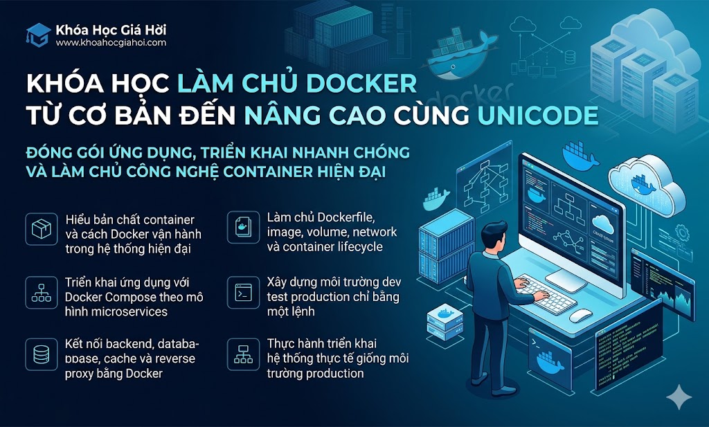 Khóa Học Làm Chủ Docker Từ Cơ Bản Đến Nâng Cao Cùng Unicode