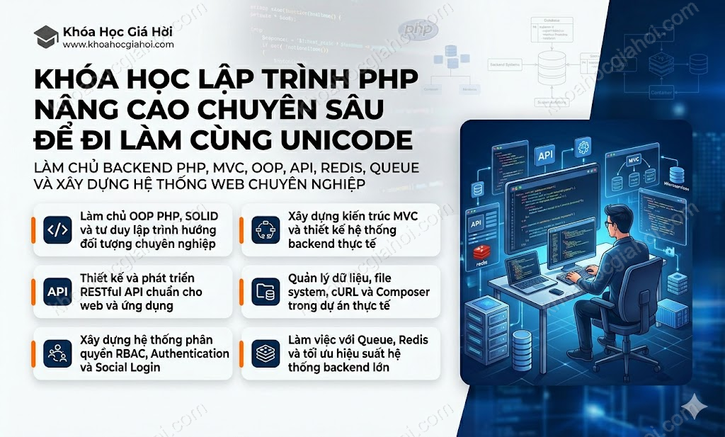 Khóa Học Lập Trình Php Nâng Cao - Chuyên Sâu Để Đi Làm Cùng Unicode
