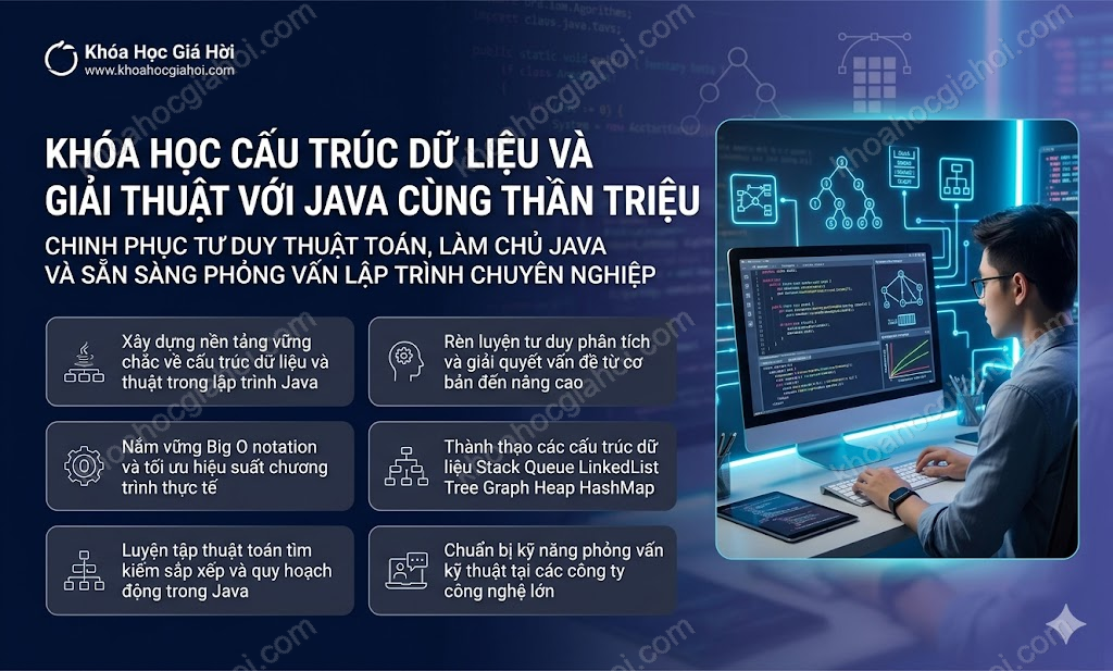 Khóa Học Cấu Trúc Dữ Liệu Và Giải Thuật Với Java Cùng Thân Triệu