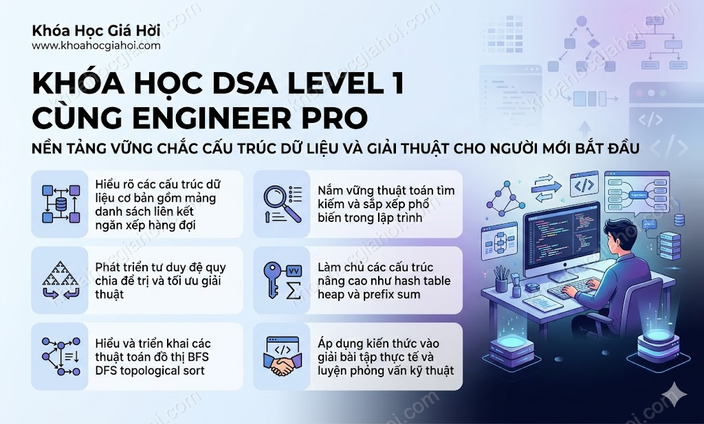 Khóa Học DSA Level 1 Cùng Engineer Pro
