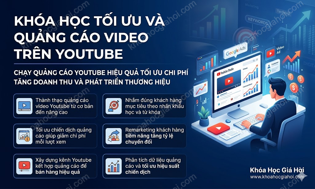 Khóa Học Tối Ưu Và Quảng Cáo Video Trên Youtube