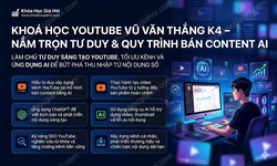 Khóa Học Youtube Vũ Văn Thắng K4 – Nắm Trọn Tư Duy & Quy Trình Bán Content AI