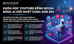 Khóa Học Youtube Kênh Ngoại Bằng AI Mới Nhất Cùng Sơn Zim