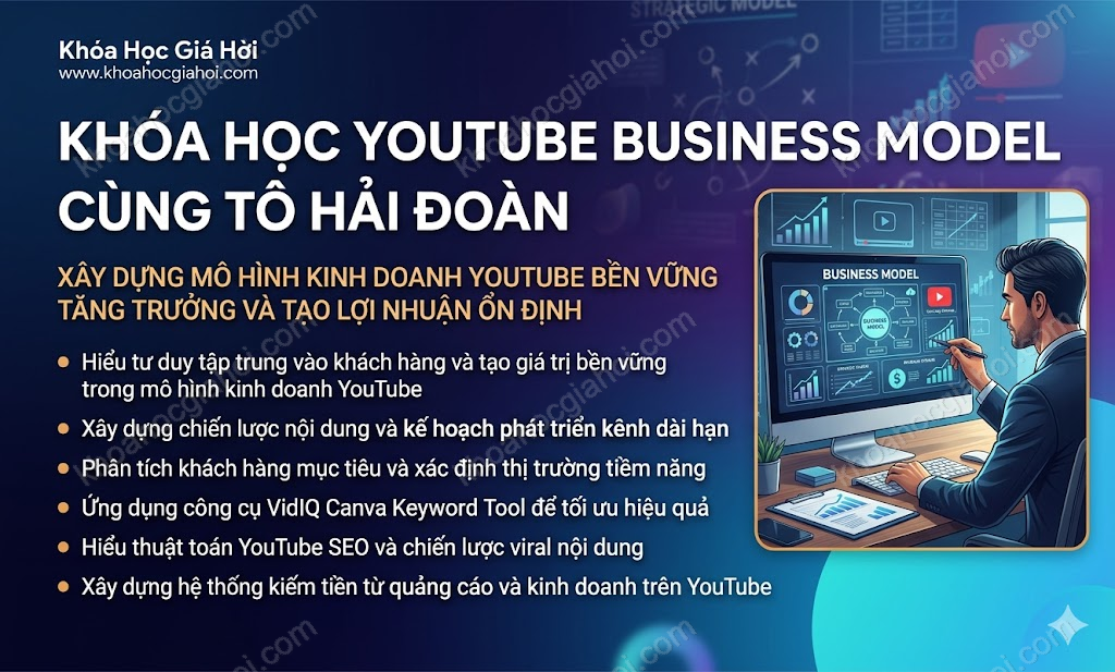 Khóa Học Youtube Business Model Cùng Tô Hải Đoàn