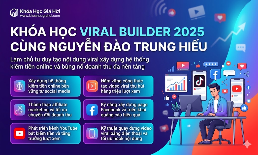 Khóa Học Viral Builder 2025 Cùng Nguyễn Đào Trung Hiếu
