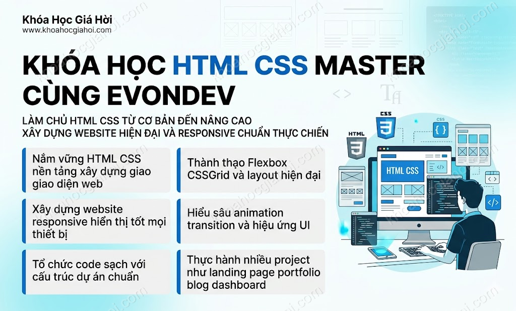 Khóa Học Html Css Master Cùng Evondev