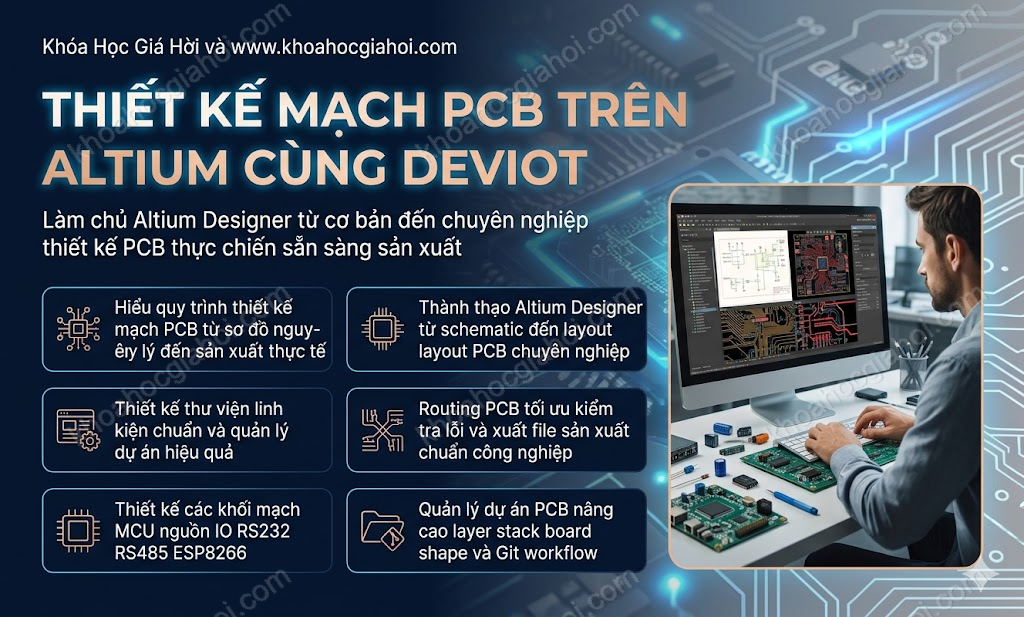 Khóa Học Thiết Kế Mạch Pcb Trên Altium Cùng Deviot